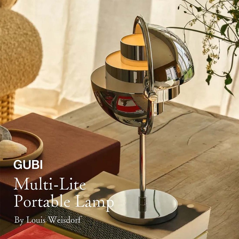 GUBI グビ Multi-Lite Portable Lamp マルチライト ポータブルランプ ルイス・ワイスドルフ 照明 ポータブル テーブルランプ<br><br>3段階のタッチ操作式調光