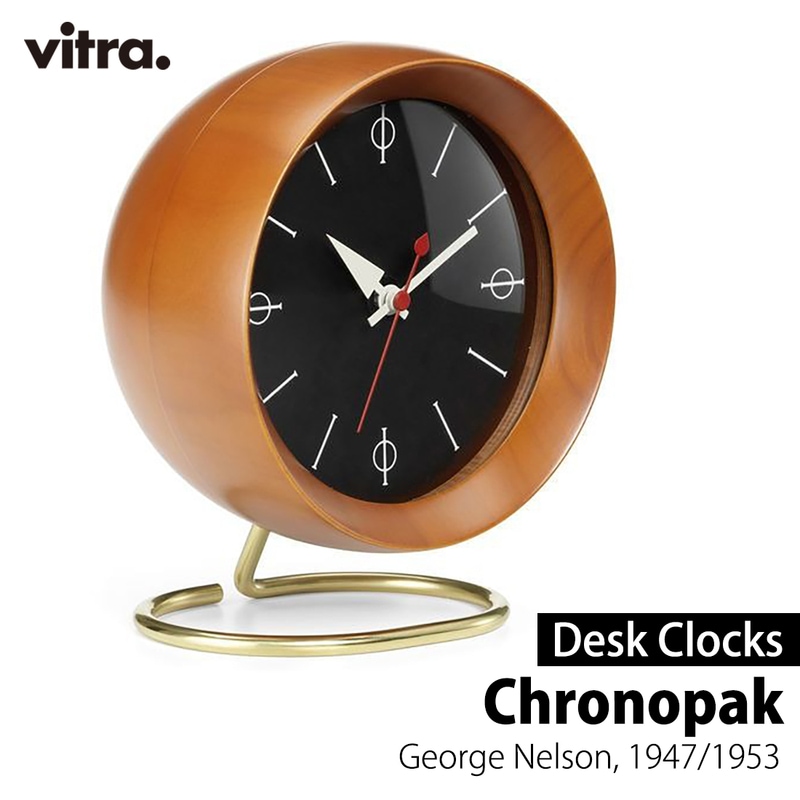 vitra ヴィトラ Desk Clocks デスククロック Chronopak クロノパック 置き時計 卓上時計 George Nelson ジョージ・ネルソン ネルソンクロック<br><br>ジョージ・ネルソンがデザインしたインテリアアクセサリー「デスククロック」