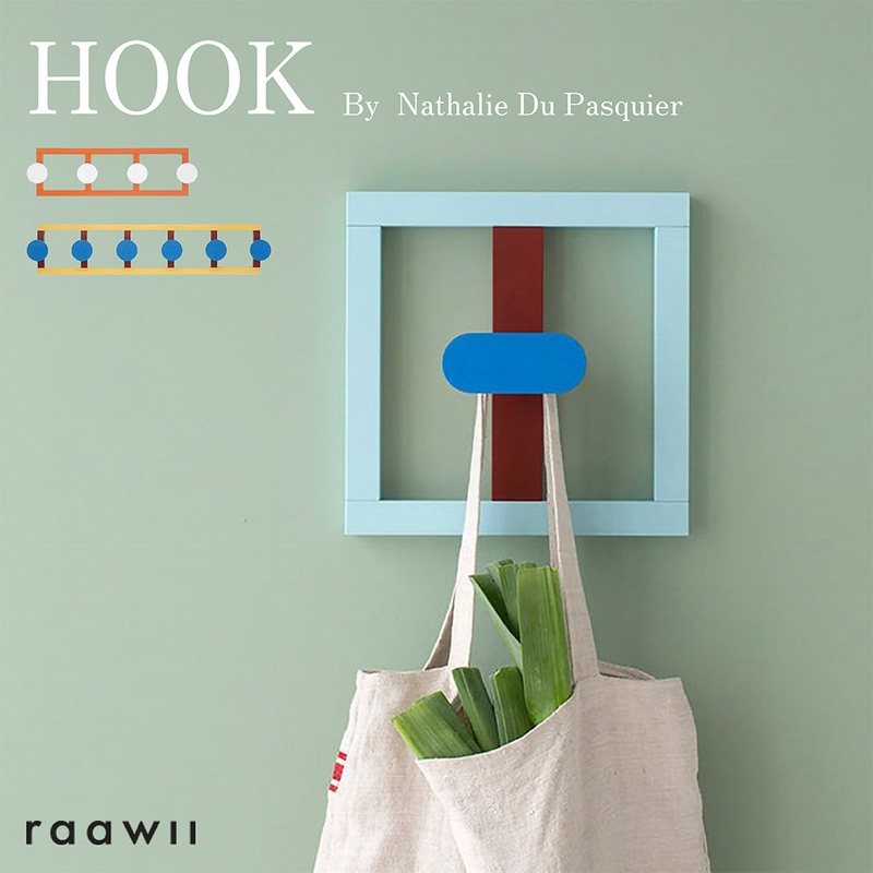raawii ラーウィ HOOKS フックス Nathalie du Pasquier ナタリー・ドゥ・パスキエ ワードローブ コートハンガー オブジェ 壁 フック ウォールアート<br><br>遊び心あふれるウォールフック