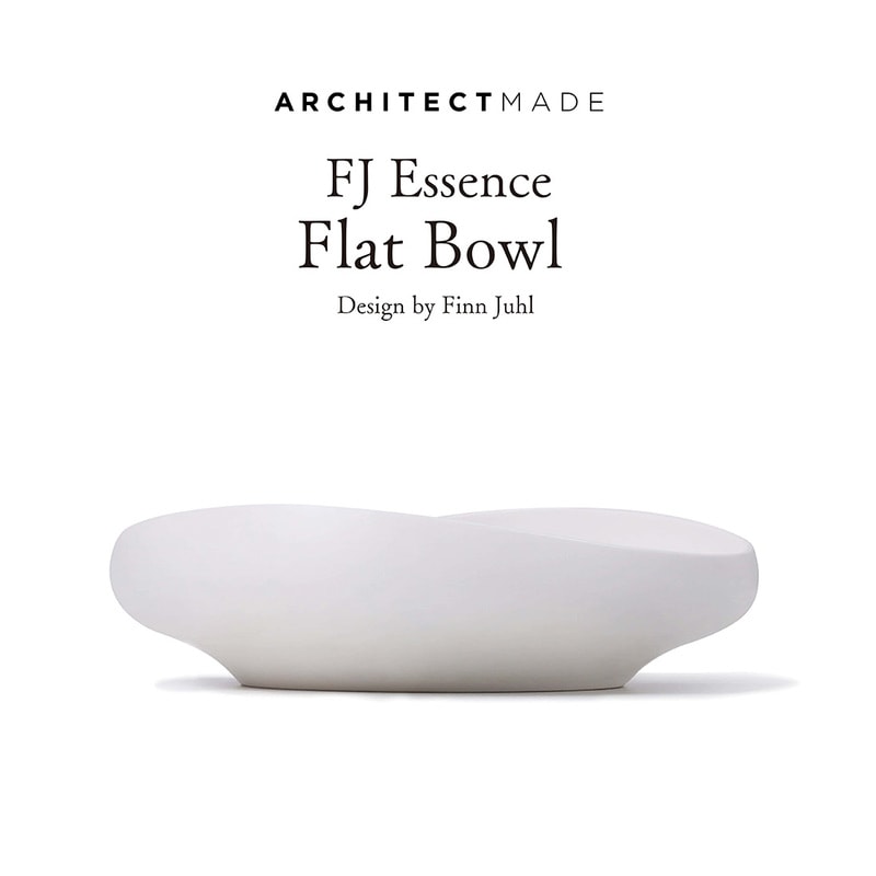 ARCHITECTMADE アーキテクトメイド FJ Essence Flat Bowl フラットボウル Finn Juhl フィン・ユール 食器 単品 ボーンチャイナ 陶器 花器 オブジェ ボウル<br><br>日常の食卓から特別な場面まで
