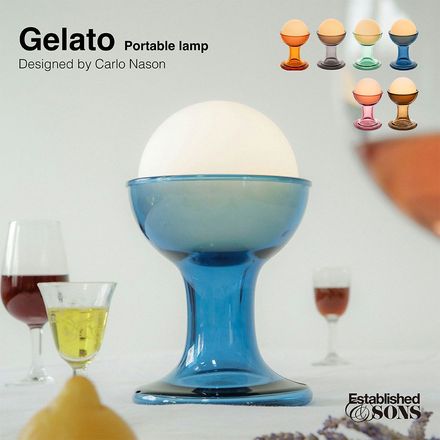 Established&Sons �������֥�å���ɥ���ɥ��� Gelato �����顼�� Carlo Nason ��������ͥ����� ���� �ݡ����֥�饤�� �ơ��֥� �饤�� ���� ���饹<br><br>�����ꥢ�ξ�ħ�Ǥ��른���顼�Ȥ˻������Ѥ���̾�դ���줿��Gelato��