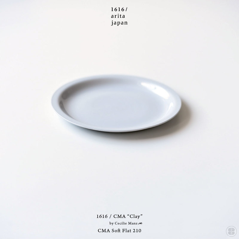 1616/arita japan/CMA “Clay”/CMA Soft Flat 210/Cecilie Manz/イチロクイチロクアリタジャパン/フラットプレート/セシリエ・マンツ/皿/百田陶園/佐賀県/有田焼