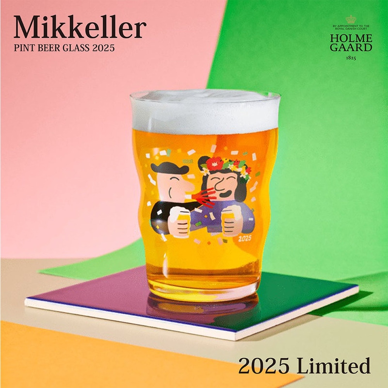 Holmegaard x Mikkeller Pint BEER GLASS 2025限定 パイント ビアグラス 400ml ホルムガード ミッケラー １個 単品 グラス ビール