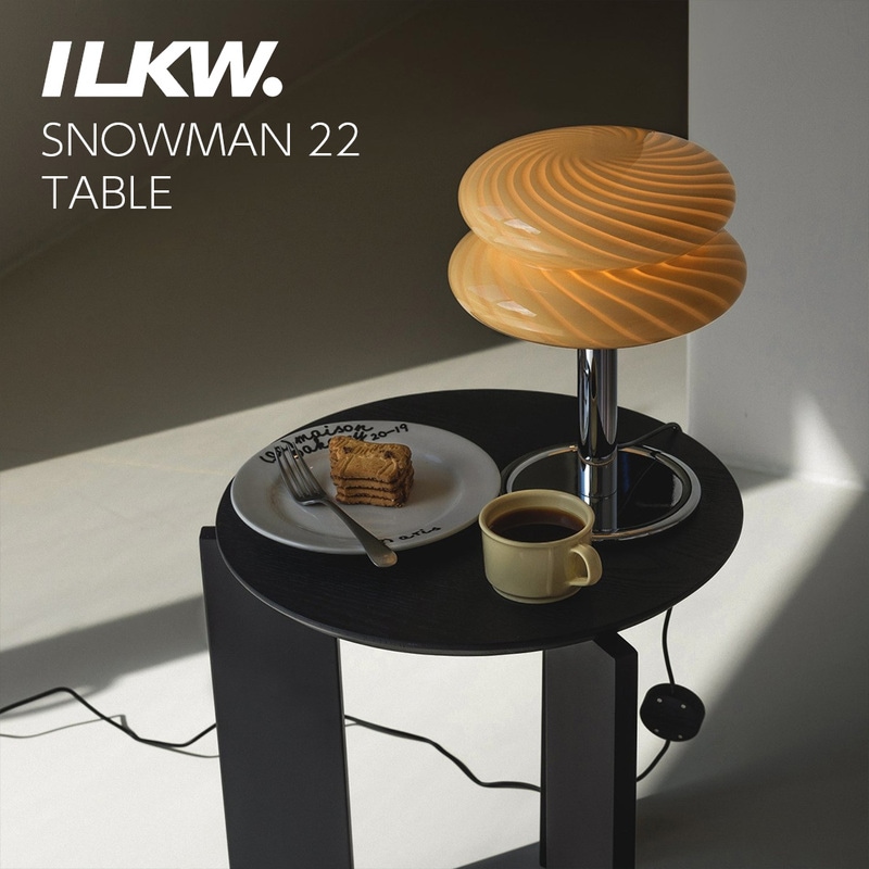 ILKW. SNOWMAN 22 TABLE アイエルケーダブリュー スノーマン テーブルランプ Ilkwang Lighting イルグワン ライティング 韓国<br><br>画一的ではなく職人の手の温もりが感じられる手吹きガラス【ギフト特集】