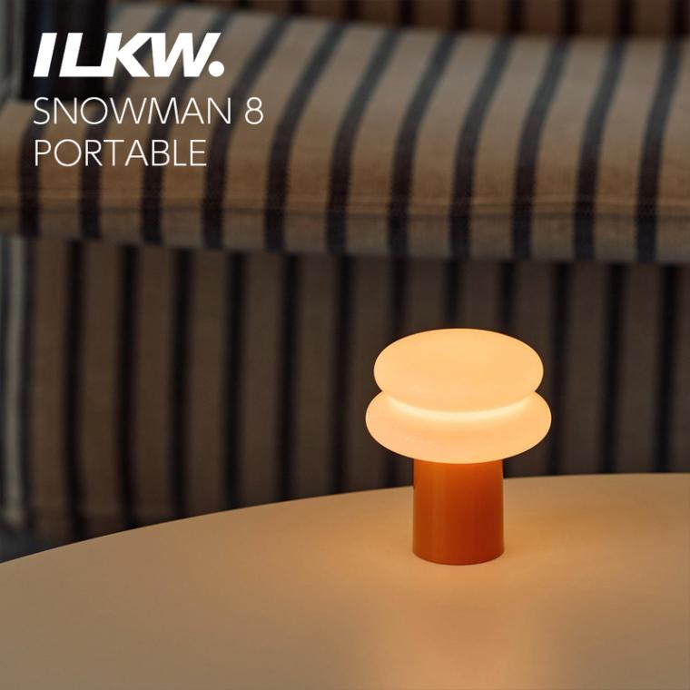 ILKW. SNOWMAN 8 PORTABLE アイエルケーダブリュー スノーマン ポータブル ランプ ワイヤレス Ilkwang Lighting イルグワン ライティング 韓国<br><br>手のひらサイズのポータブルランプ「SNOWMAN 8 ポータブル」【ギフト特集】