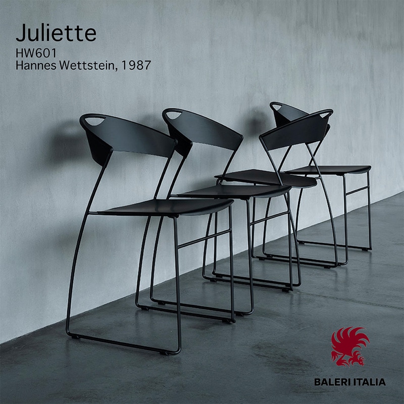Baleri Italia バレリイタリア Juliette ジュリエット HW601 Hannes Wettstein ハンネス・ヴェットシュタイン チェア 椅子 スタッキング<br><br>BALERI ITALIAのアイコン的アイテム