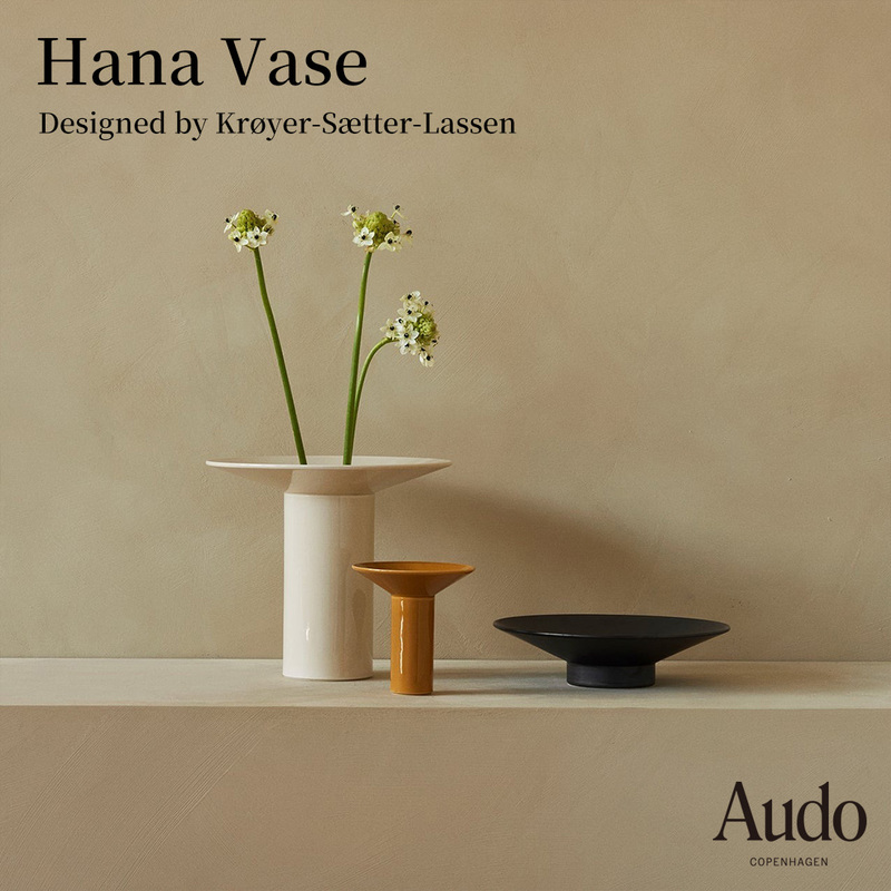 Audo Copenhagen オドー コペンハーゲン Hana Vase ハナ ベース 花瓶 Kroyer Saetter Lassen クロイヤー・セッター・ラッセン フラワーアレンジメント 生花<br><br>日本古来の生け花の技法からインスピレーションを得たフラワーベース