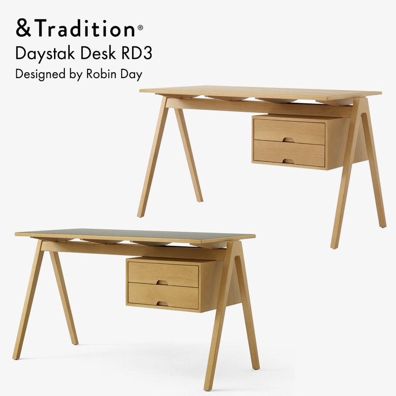 &Tradition アンドトラディション Daystak Desk RD3 デイスタック デスク Robin Day ロビン・デイ 机 北欧 デンマーク<br><br>20世紀を代表する英国デザイナー、ロビン・デイのクラシックコレクション