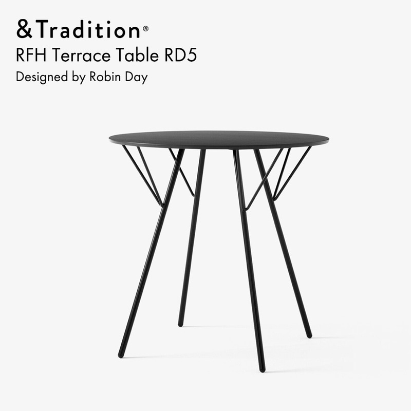 &Tradition アンドトラディション RFH Terrace TableRD5 テラステーブル Robin Day ロビン・デイ 机 北欧 デンマーク<br><br>20世紀を代表する英国デザイナー、ロビン・デイのクラシックコレクション
