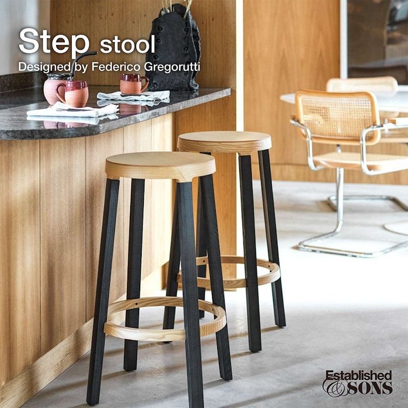 Established&Sons エスタブリッシュドアンドサンズ Step ステップ Federico Gregorutti フェデリコ・グレゴルッティ<br><br>モダンなデザインのスツール 