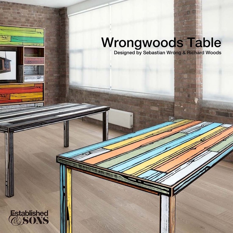 Established&Sons WRONGWOODS Table ロングウッズテーブル セバスチャン・ロング＆ リチャード・ウッズ 机 ダイニングテーブル デザイナーズ