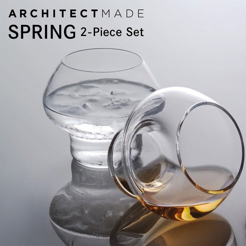 ARCHITECTMADE SPRING スプリング グラス 2個セット アーキテクトメイド Jorn Utzon ヨーン・ウッツォン ガラス コップ スタッキング 手吹きガラス ハンドメイド ペアグラス