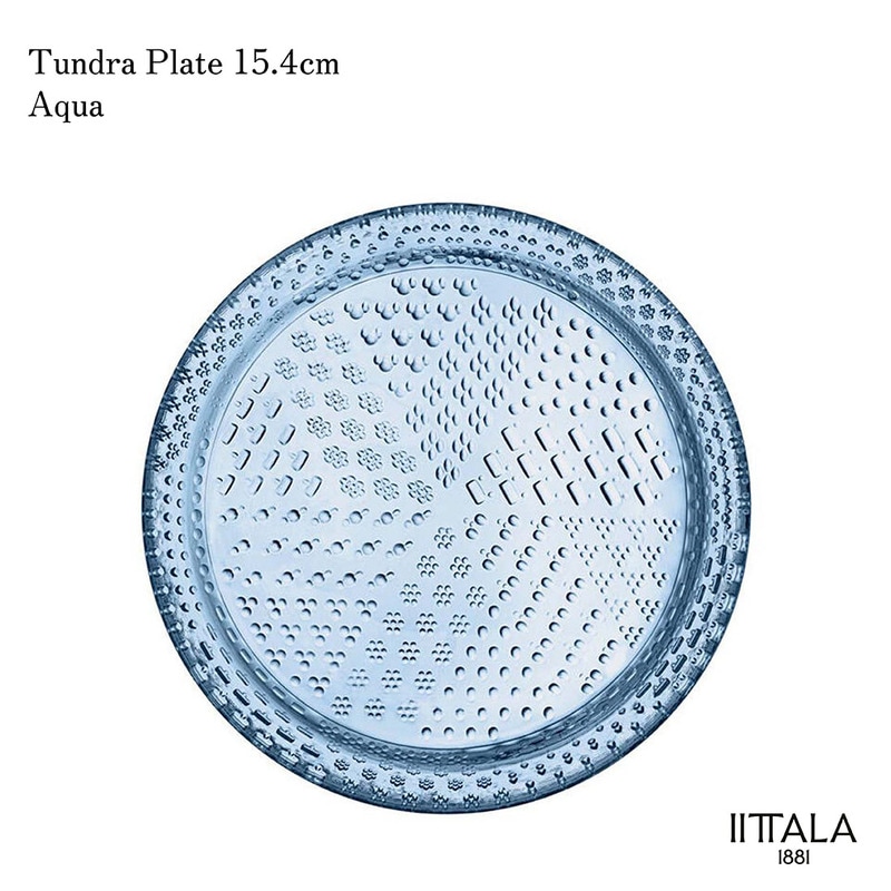 iittala イッタラ Tundra ツンドラ プレート 15.4cm アクア Tundra オイバトイッカ