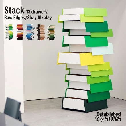 Established&Sons �������֥�å���ɥ���ɥ��� Stack 13drawer �����å� 13�� Raw Edges/Shay Alkalay ��Ǽ ê ý��