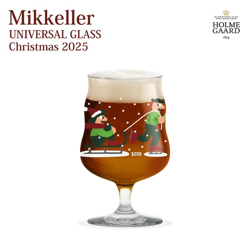 HOLMEGAARD×Mikkeller UNIVERSAL GLASS Christma 2025 ホルムガード ミッケラー ユニバーサルグラス ビアグラス 1個 グラス ビール ガラス