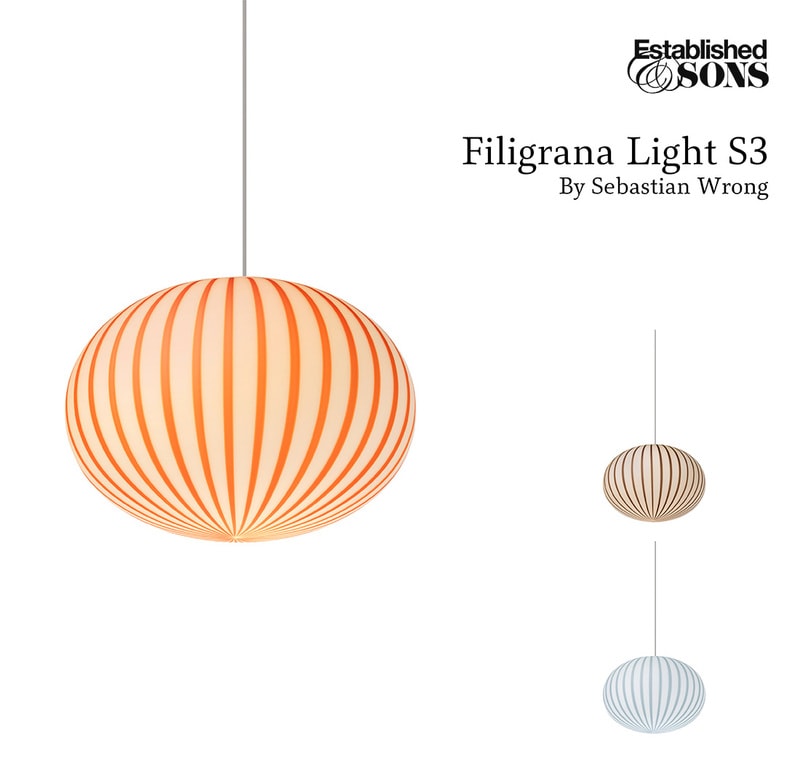 Established&Sons �������֥�å���ɥ���ɥ��� Filigrana Light S3 �ե��ꥰ�顼�ʥ饤��S2 ���Х�����󡦥��� �ŵ��������� ŷ����� �����ڥ󥷥�󥭥��ǥ�������Τ褦�����ͤξ������꡼��