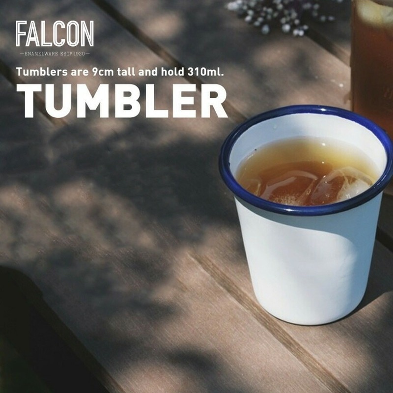 【SALE】クーポン不可 FALCON タンブラー Enamelware ベージュ 310ml 　ファルコン エナメルウェア 琺瑯 約310ml