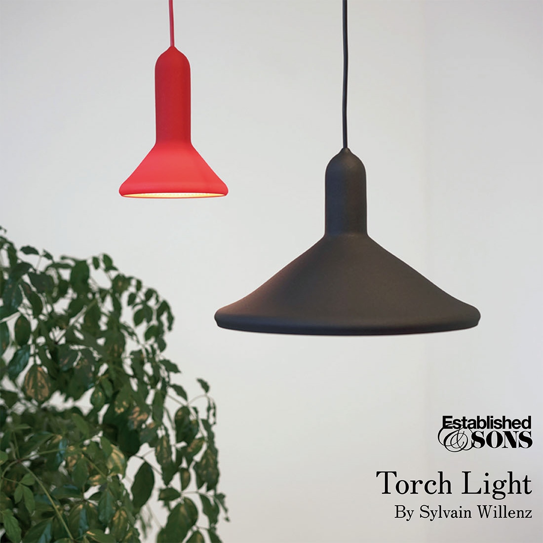 Established&Sons エスタブリッシュドアンドサンズ Torch Light トーチライト Sylvain Willenz シルヴァン・ウィレンツ ペンダントライト<br><br>自動車のヘッドライトをイメージしたライト