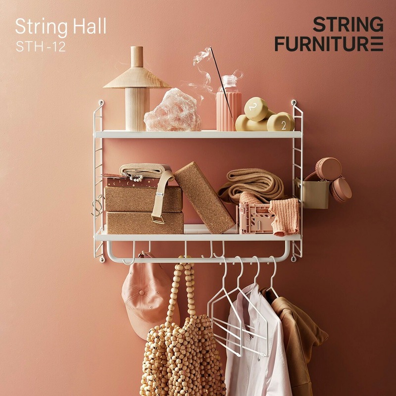 【SALE】クーポン不可 String funiture String Hall STH12 ストリングホール 玄関 収納 シェルフ 壁面 おしゃれ 北欧 ストリングファニチャー