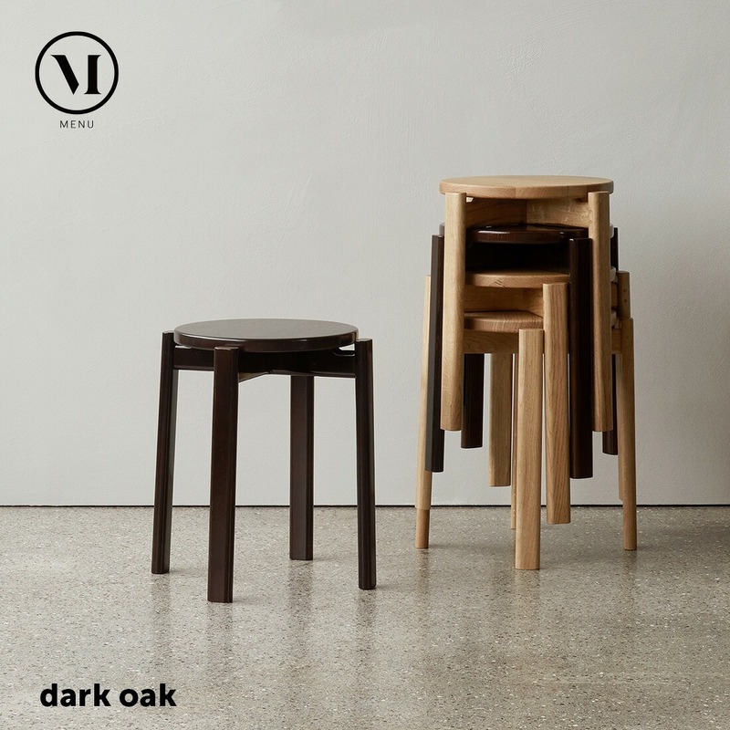【SALE】クーポン不可 Audo Copenhagen パッセージスツール ダークオーク スツール 木製 Norm Architects デンマーク 椅子 チェア