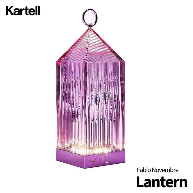 【SALE】クーポン不可 kartell カルテル Lantern ランタン テーブルランプ SFHL-K9335 ウィステリアバッテリー充電型 LED アウトドア シンプル ライト 照明