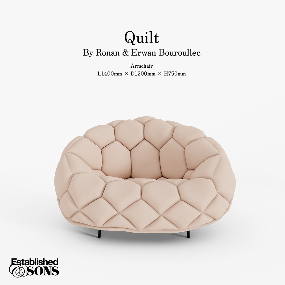 Established&Sons Quilt ����� L1400 Ronan&Erwan Bouroullec ���ʥ� ������ �֥��å� ������ �ػ� ���������ʽ��餫���դä���Ȥ����ܥ�塼��Υ�����