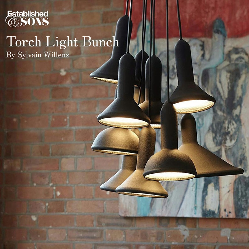 Established&Sons エスタブリッシュドアンドサンズ Torch Light BUNCH トーチライト バンチ 多灯 シルヴァン・ウィレンツ ペンダントライト<br><br>自動車のヘッドライトをイメージしたライト
