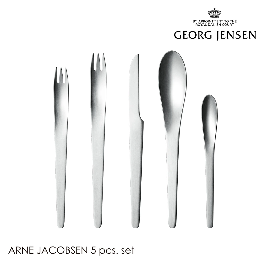 Georg Jensen ジョージジェンセン ARNE JACOBSEN アルネ・ヤコブセン カトラリー 5ピースセット 