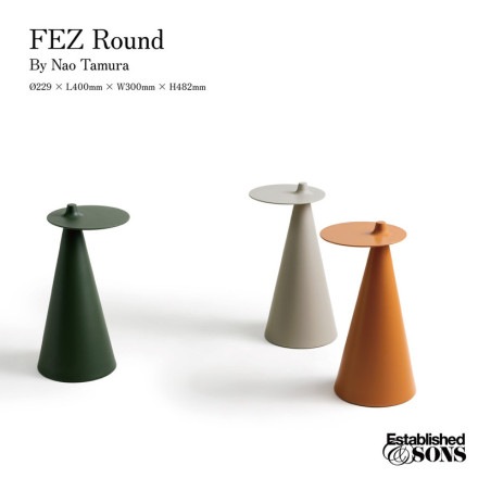 Established&Sons �������֥�å���ɥ���ɥ��� FEZ Round �ե��� �饦��� Nao Tamura ��¼���� �����ɥơ��֥� ����ե� Ŵ�� ŷ�ĥ�������230<br>������ͷ�ӿ��Τ��륵���ɥơ��֥�