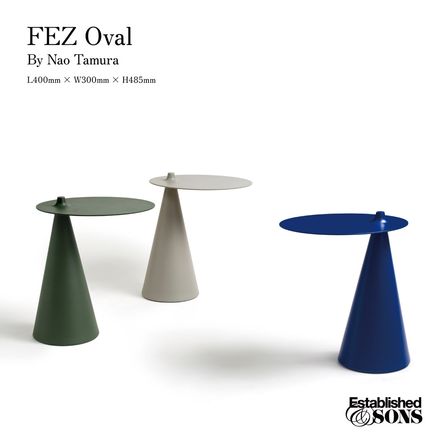 Established&Sons �������֥�å���ɥ���ɥ��� FEZ Oval �ե��� �����Х� Nao Tamura ��¼���� �����ɥơ��֥� ����ե� Ŵ�� ŷ�ĥ�����400��300<br>������ͷ�ӿ��Τ��륵���ɥơ��֥�