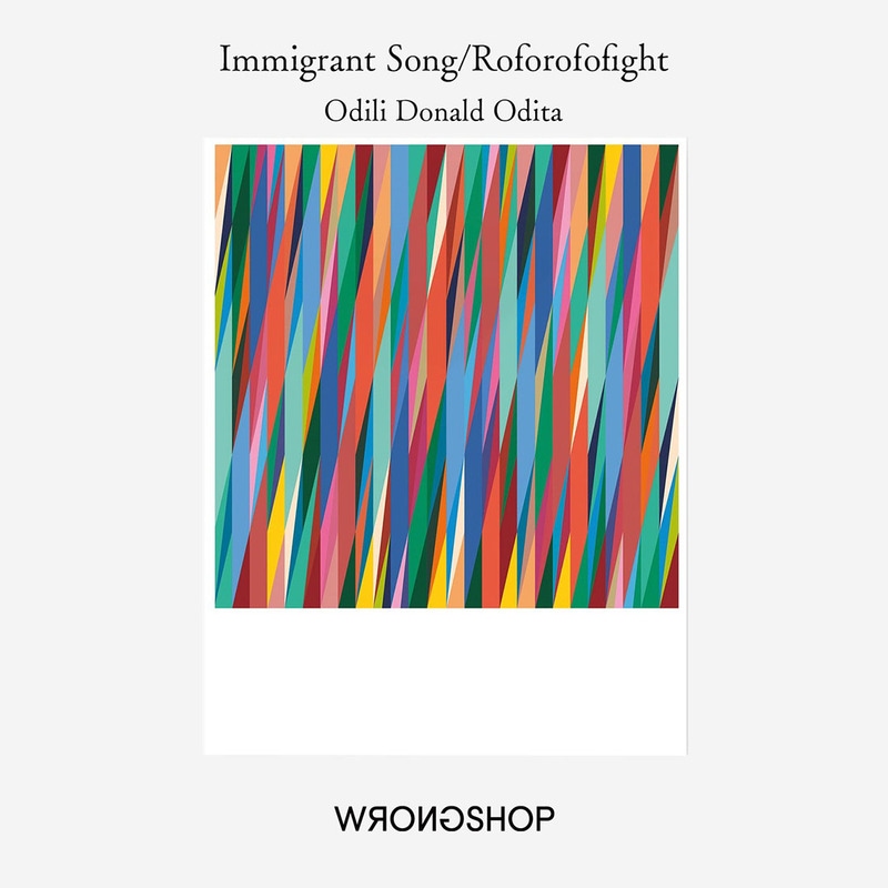 WRONGSHOP ロングショップ 移民の歌/ロフォロフォファイト Odili Donald Odita オディリ・ドナルド・オディタ ポスター アート フレーム 額装