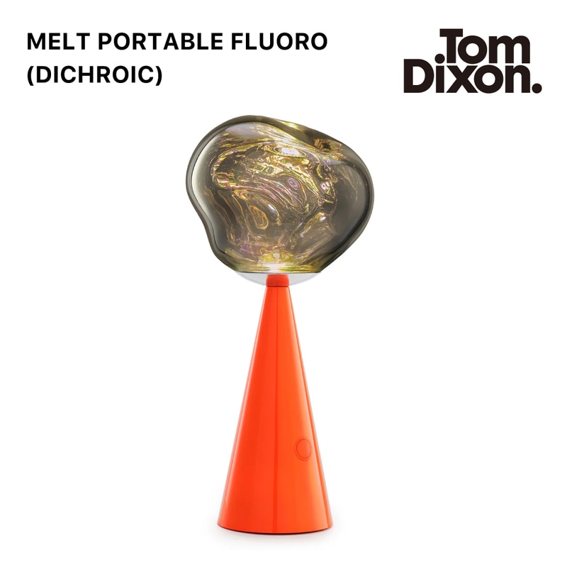 Tom Dixon MELT PORTABLE FLUORO（DICHROIC） トム・ディクソン メルトポータブル フルオロ ダイクロイック テーブルライト 照明 蛍光 <br><br>MELTに大胆でポップなカラーが登場