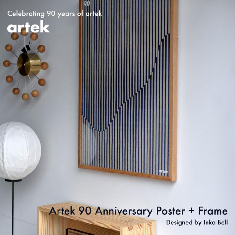 Artek 90 Anniversary Poster+Frame アニバーサリー ポスターフレームセット 50×70cm 90周年記念 / artek アルテック / インカ・ベル Inka Bell