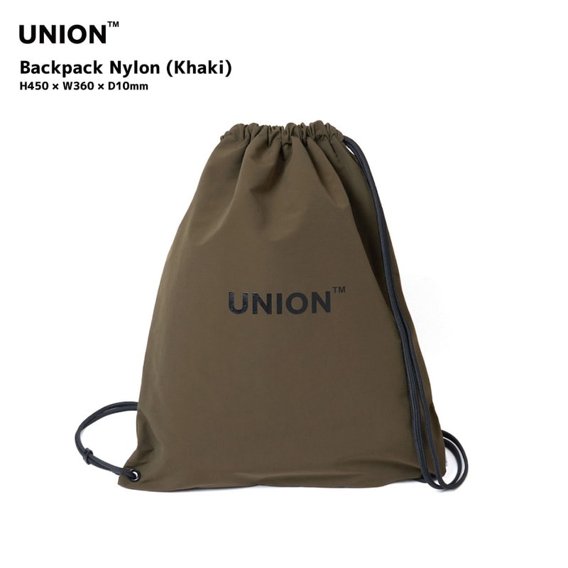 UNION ユニオン / Backpack Nylon バックパック ナイロン / タテ450mm×ヨコ360mm×マチ10mm【ギフト特集】