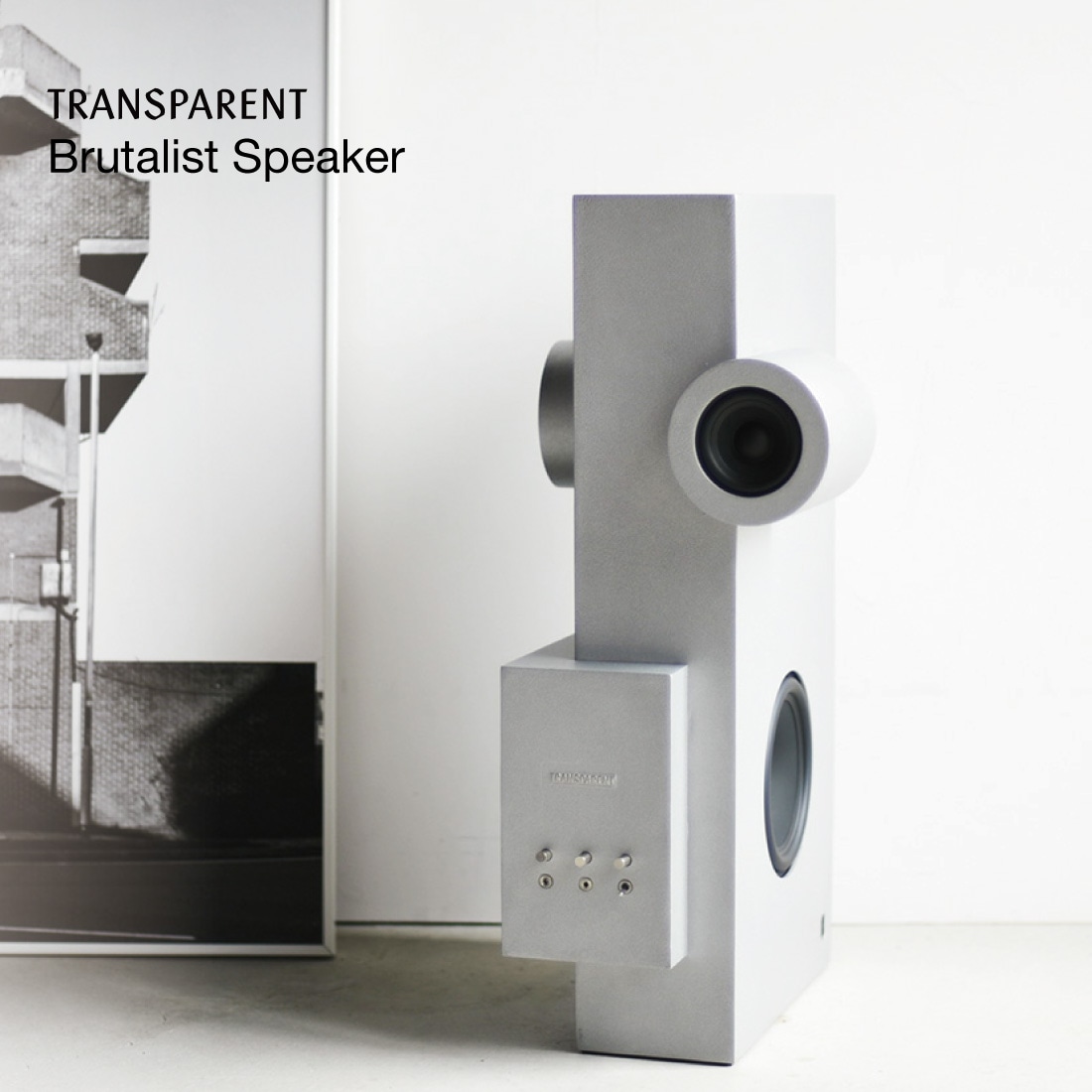 TRANSPARENT トランスペアレント Brutalist Speaker ブルータリスト スピーカー Wi-Fi Bluetooth 対応