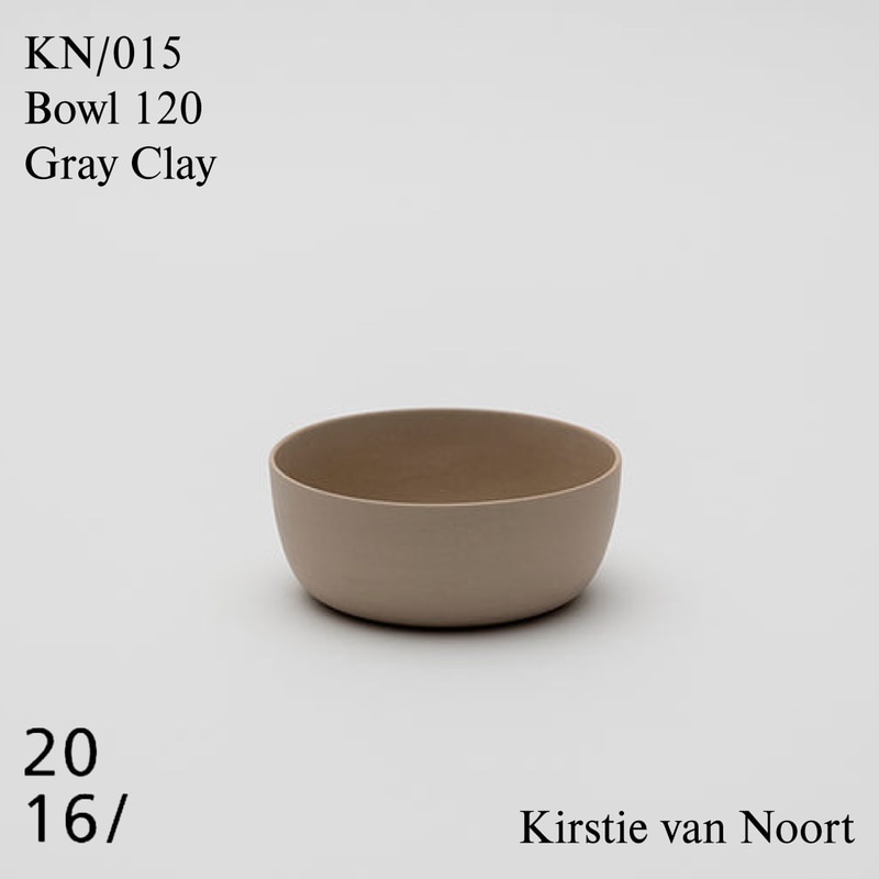 【2016 / arita japan】Bowl 120 KN/015 Gray Clay カースティヴァンノート Kirstie van Noort 有田焼 磁器 ボウル 百田陶園 φ120 H48 350ml