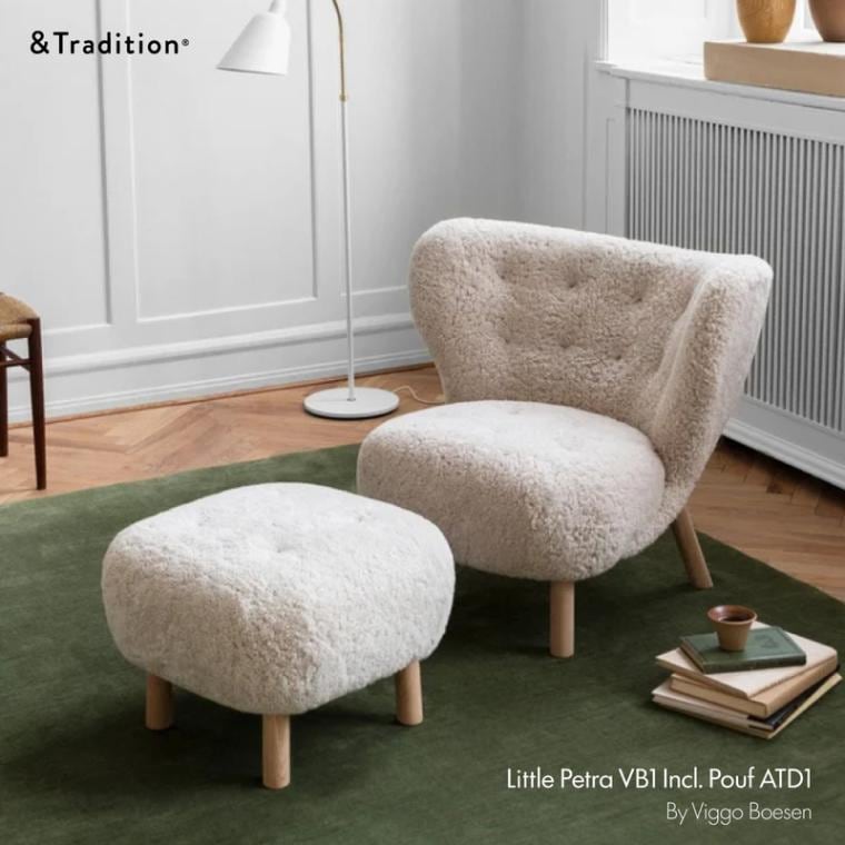 Little Petra VB1 Incl. Pouf Incl. Pouf ATD1 リトル・ペトラ プーフ オットマン付き / &TRADITION アンドトラディション / Viggo Boesen ヴィゴ ボーセ