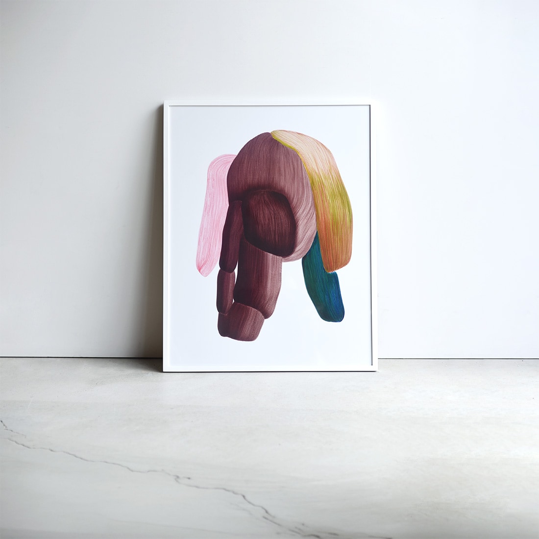 【展示品】ロナン・ブルレック Drawing24 (額装：ホワイトウッド) / WRONGSHOP ロングショップ