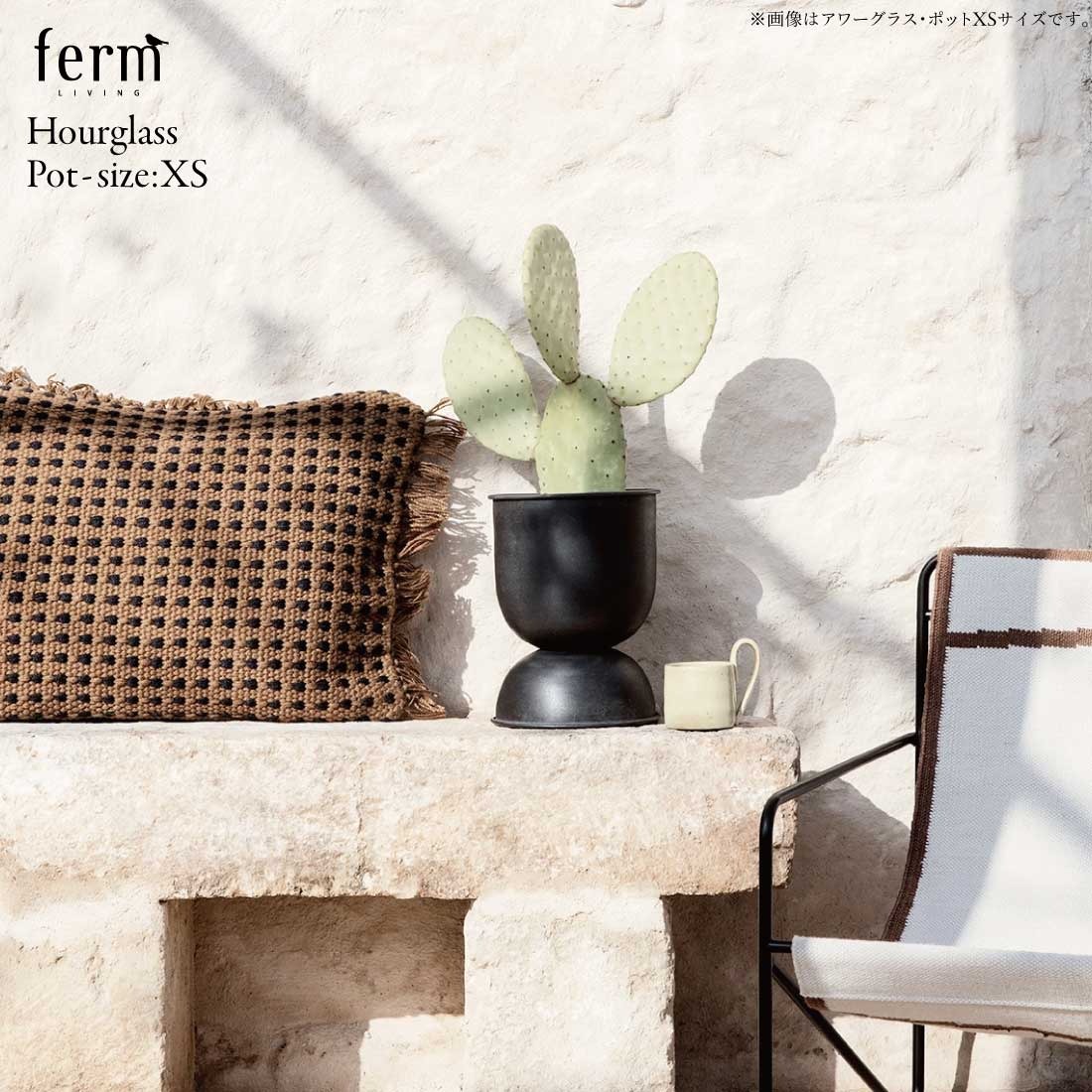 ferm LIVING եӥ Hourglass Pot size:X 饹ݥå ȭ տʪ ꡼ ӥ Ǽ̲ ƥꥢ