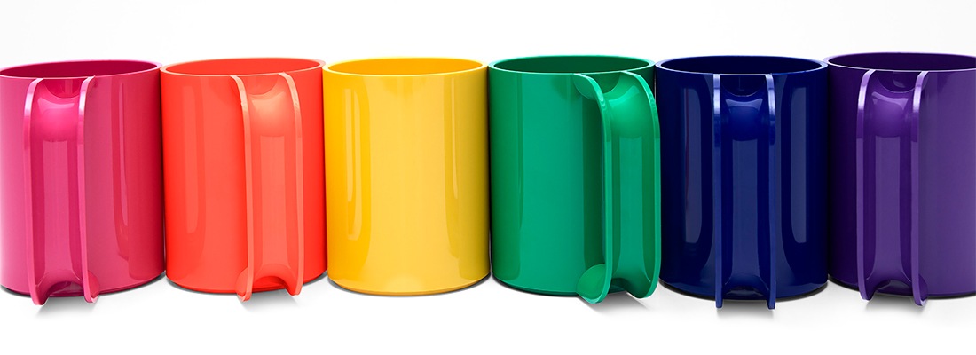 Heller إ顼 Hellerware إ顼 Mug ޥ 400ml å ޥå ץ饹å ե Lella & Massimo Vignelli ޥå⡦ͥå&å顦ͥå<br><br>Ѥ߽ŤͲǽʥեǳڤ줿ޥå