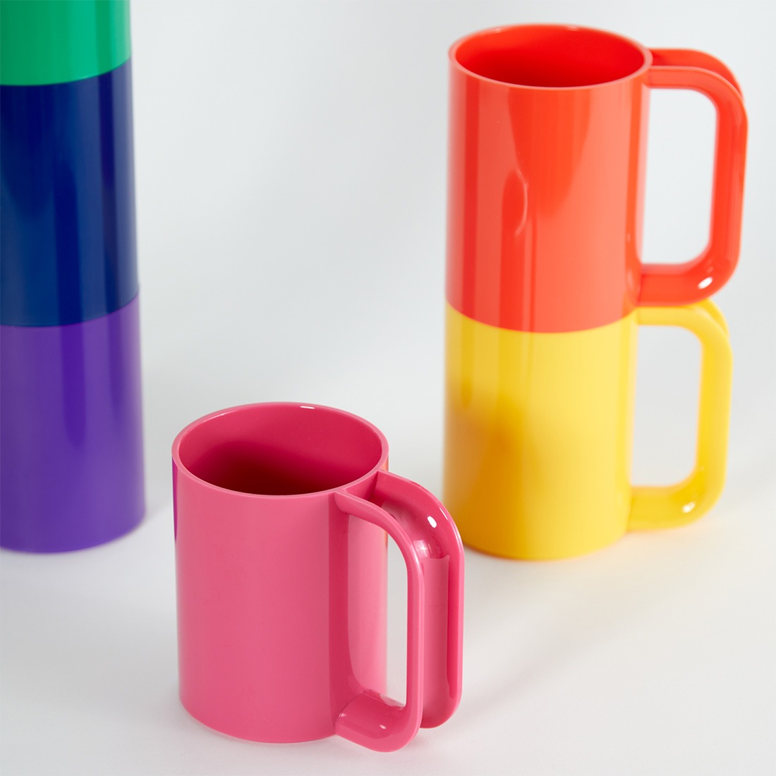 Heller إ顼 Hellerware إ顼 Mug ޥ 400ml å ޥå ץ饹å ե Lella & Massimo Vignelli ޥå⡦ͥå&å顦ͥå<br><br>Ѥ߽ŤͲǽʥեǳڤ줿ޥå