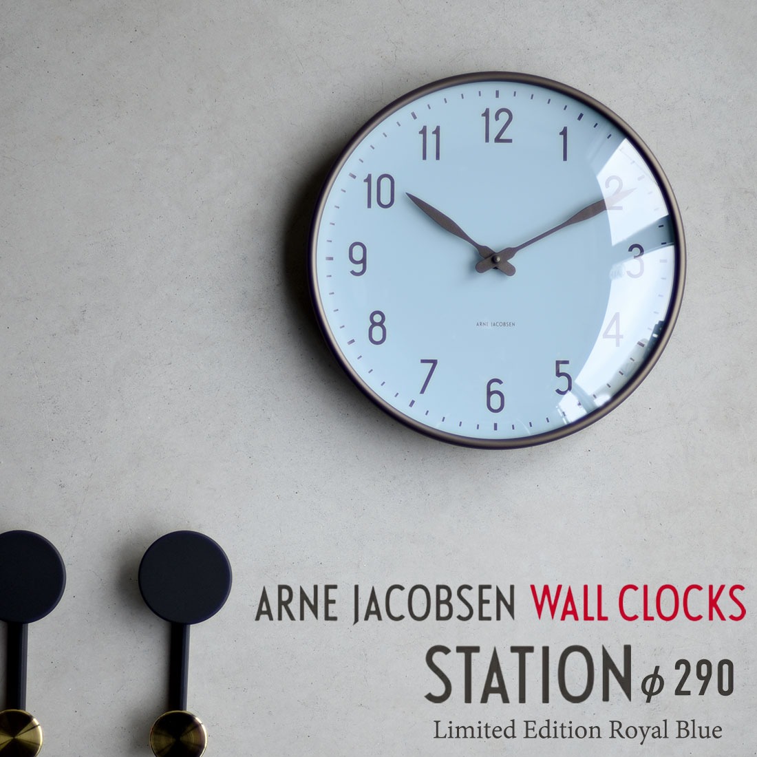 AJå43643STATION/ơ 290mm WALL CLOCK ͡䥳֥/ARNE JACOBSEN<br>43643<br>ɳݤ//å/WATCH/̲/ǥޡ/ ͥ䥳֥ 륯åڥӥ˼бʡۡRCP<br><br>ǥǥޡι̱Ūʱػ"STATION"