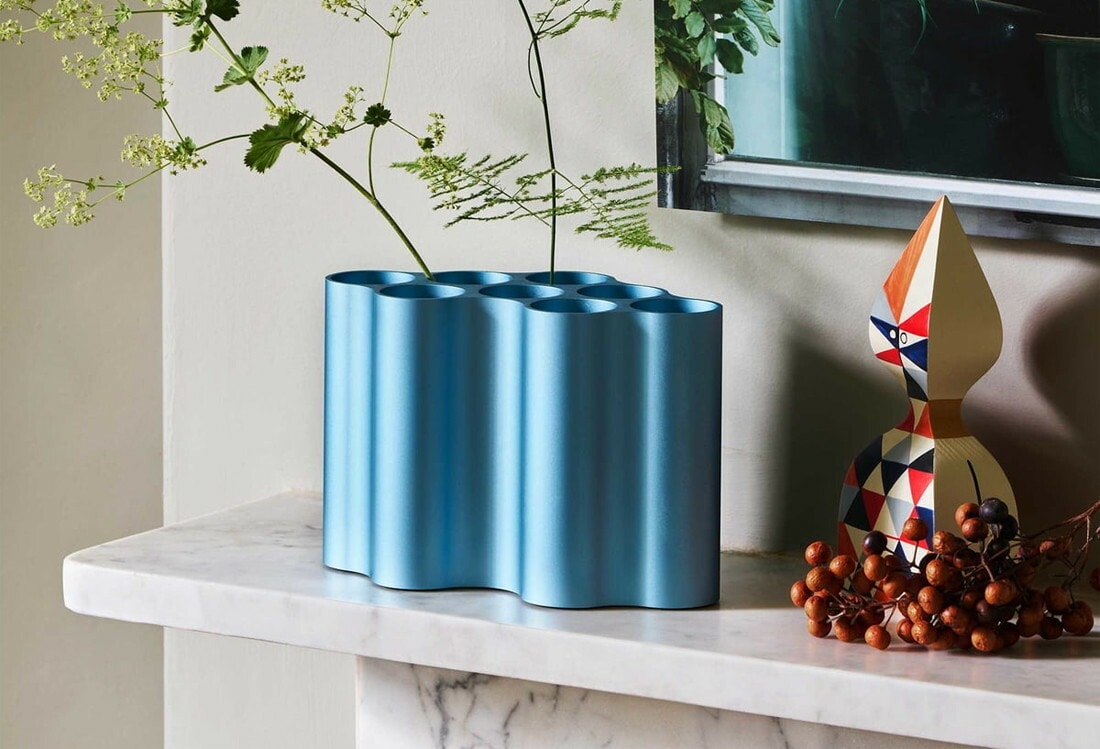 vitraデザインミュージアム クッションライトブルー3個セット Vitra ヴィトラ Nuage ceramic ヌアージュ セラミック フラワーベース