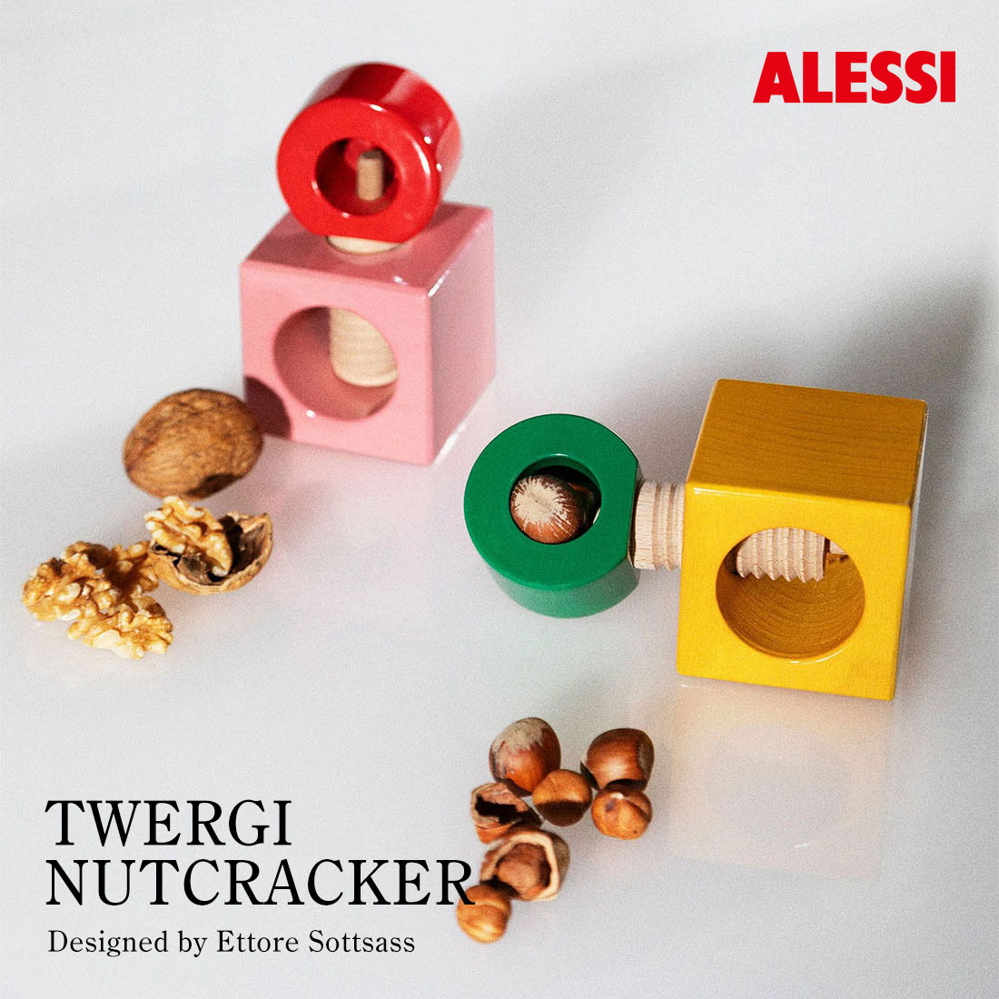 ALESSI TWERGI ʥåĥå å ȥ른 NUTCRACKER ߳ͷ ES20 Ettore Sottsass åȥ졦åȥ<br><br>åȥ졦åȥˤäƥǥ󤵤줿߳ͷ