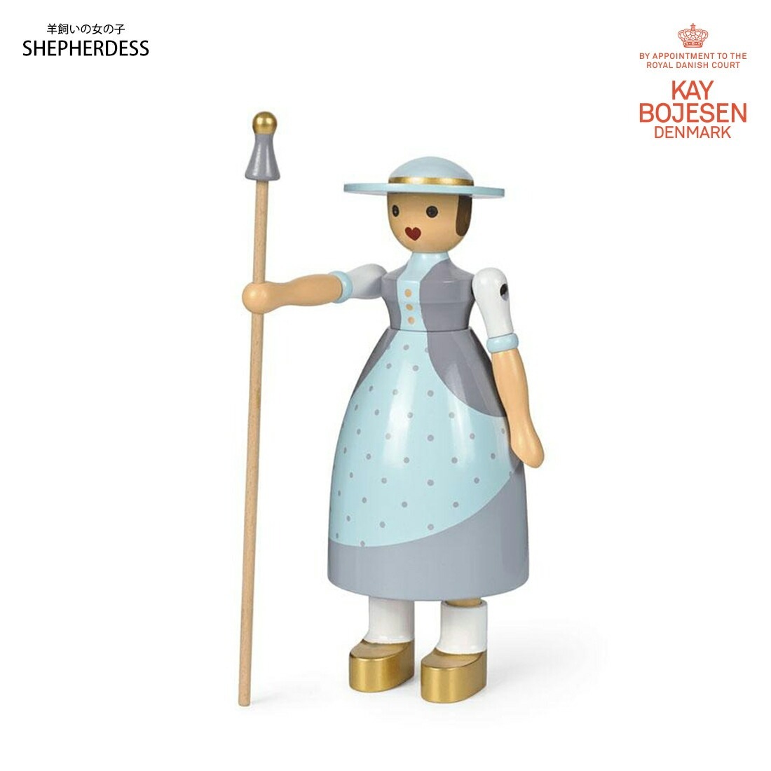 ��SALE�ۥ����ݥ��Բ� KAY BOJESEN DENMARK �������ܥ����� SHEPHERDESS �ӻ����ν��λ� 39526 �ӡ����� Kay Bojesen �ǥ�ޡ��� ����ǥ륻�� ����