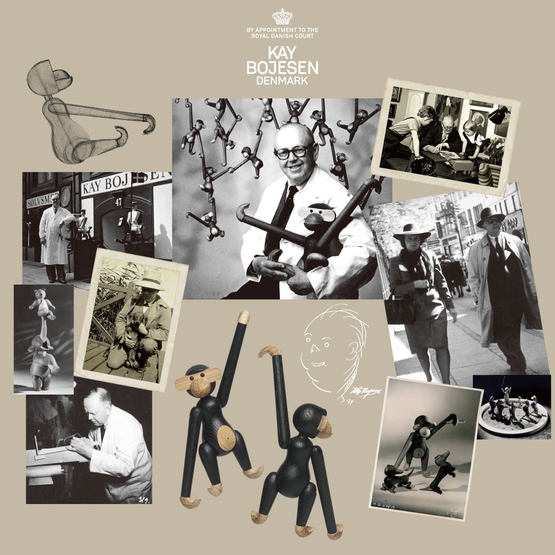 KAY BOJESEN/ܥMONKEY MINI,BLACK 39276/󥭡ߥ/֥å/ƥꥢ/ʪ////̲/ӥ˼б