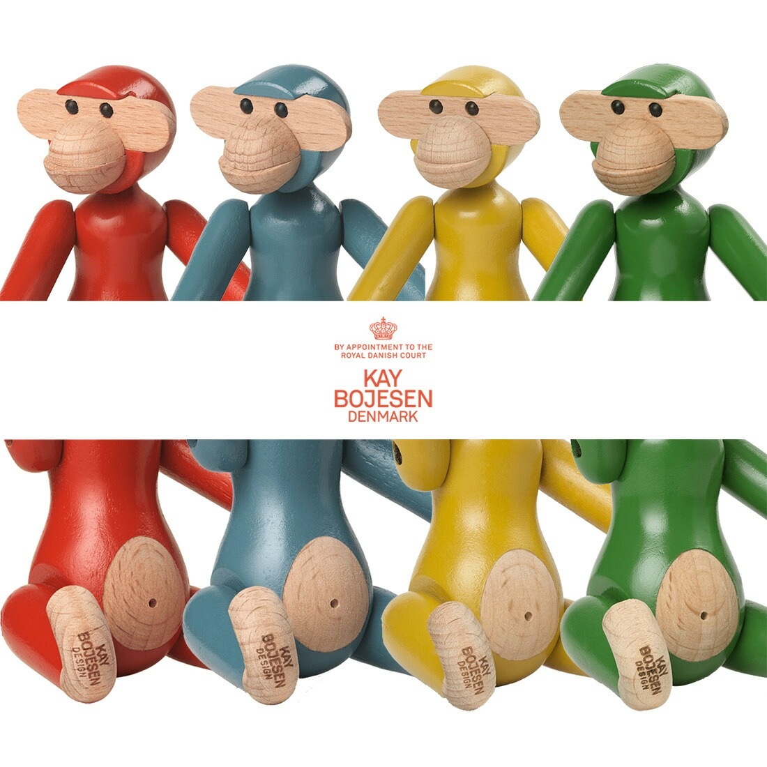 ��SALE�ۥ����ݥ��Բ� KAY BOJESEN DENMARK �������ܥ����� MONKEY MINI VINTAGE COLOR ��󥭡� �ߥ� �ӥ�ơ��� ���顼 �����ȥեå� ���֥��� ���� ���� �ǥ�ޡ���