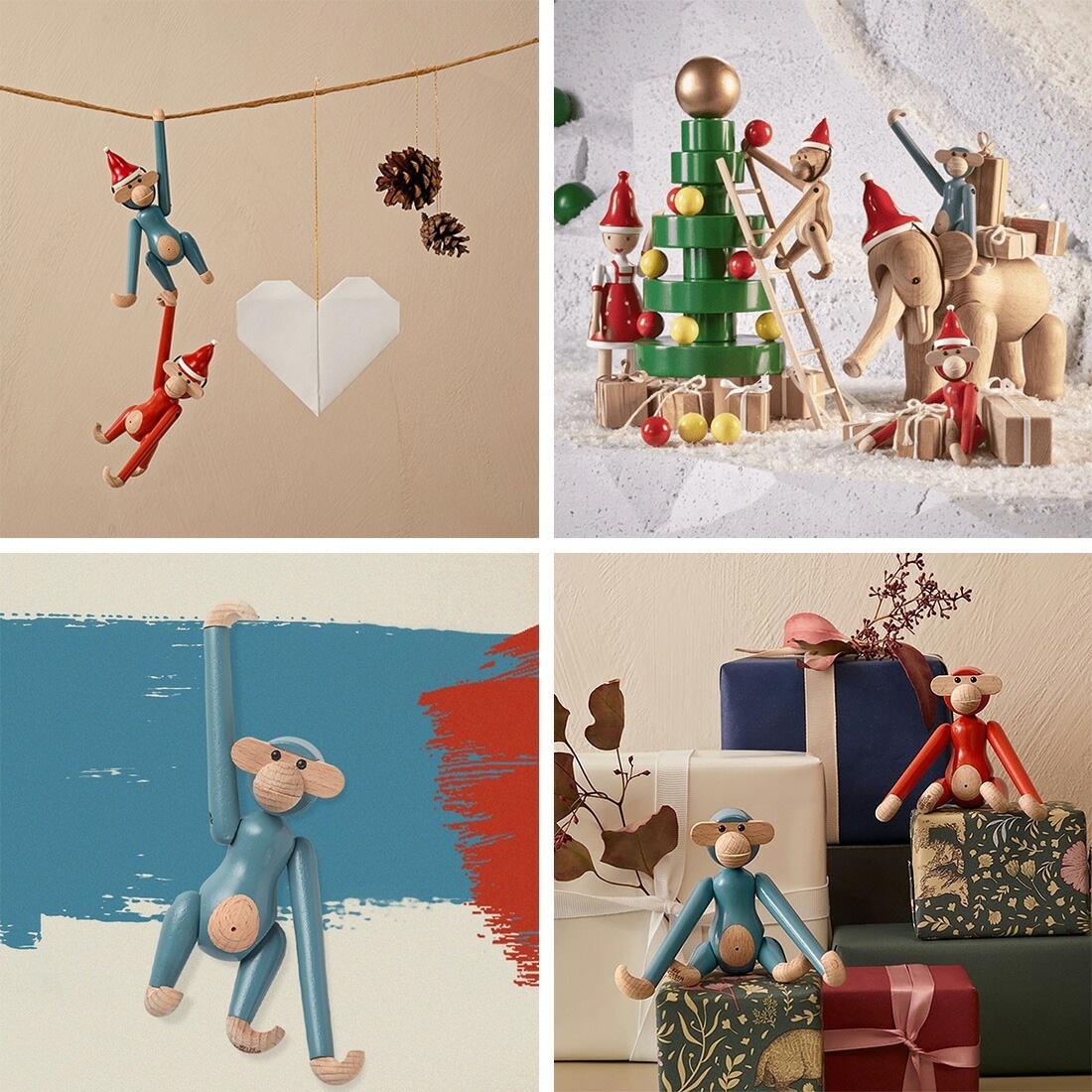 ��SALE�ۥ����ݥ��Բ� KAY BOJESEN DENMARK �������ܥ����� MONKEY MINI VINTAGE COLOR ��󥭡� �ߥ� �ӥ�ơ��� ���顼 �����ȥեå� ���֥��� ���� ���� �ǥ�ޡ���