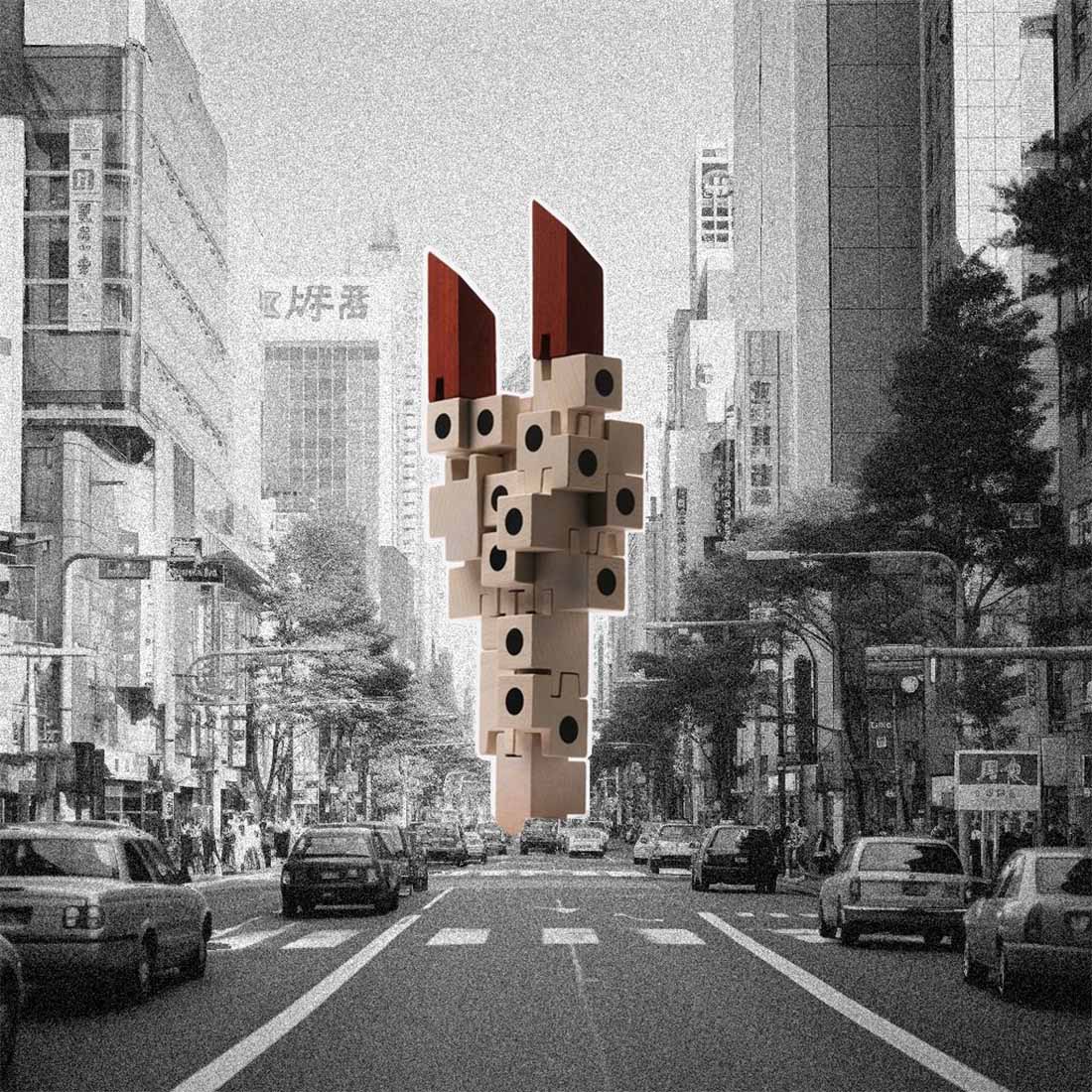 A Tangible Future カプセルタワービル スタッキングゲーム 中銀