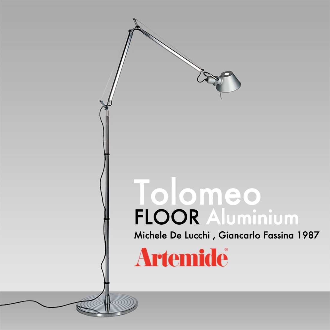 スマート電球プレゼント】Artemide アルテミデ TOLOMEO FLOOR トロメオ